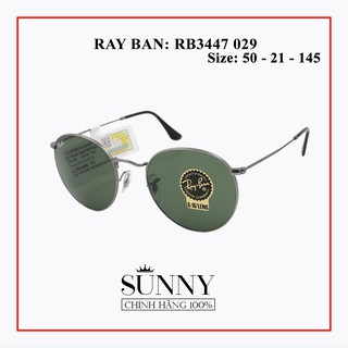 Mắt kính Rayban unisex RB3447 029, sp kèm tem chống hàng giả của bộ công an cấp