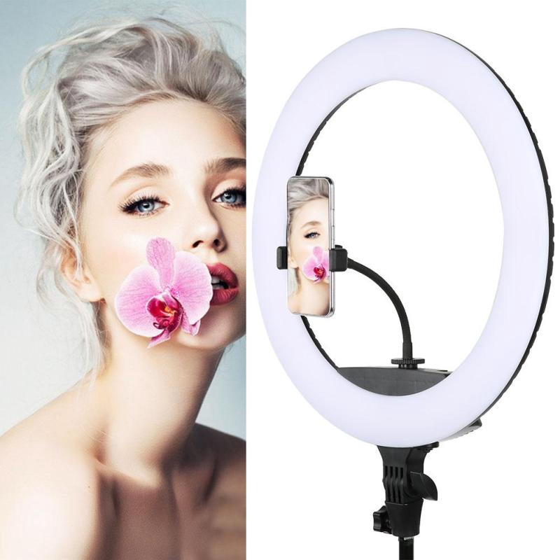 KY-BK416 18inch Video Light 3200-5600K Ring Lamp for Selfie Live Studio EU Plug 100-240V