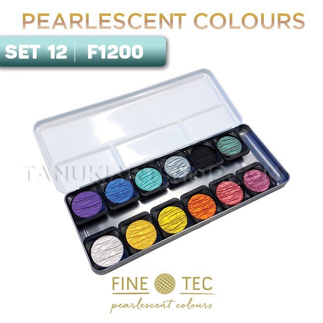 Màu nhũ finetec set 12 F1200