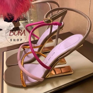 Sandal cao gót không gót nữ xuất xịn Hàn Quốc BORA SHOP quai mảnh order