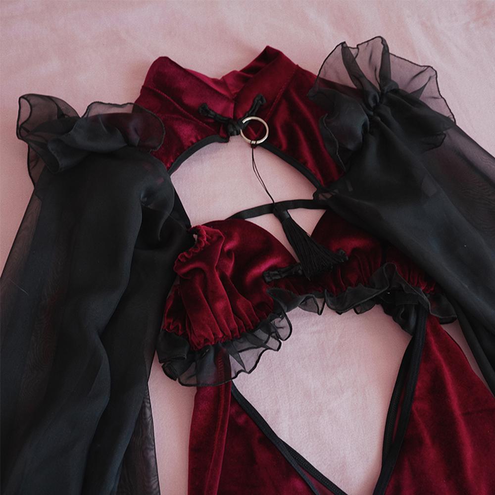 OCEANMAP Bộ Đồ Lót Hóa Trang Nhân Vật Game Bằng Lụa Gợi Cảm