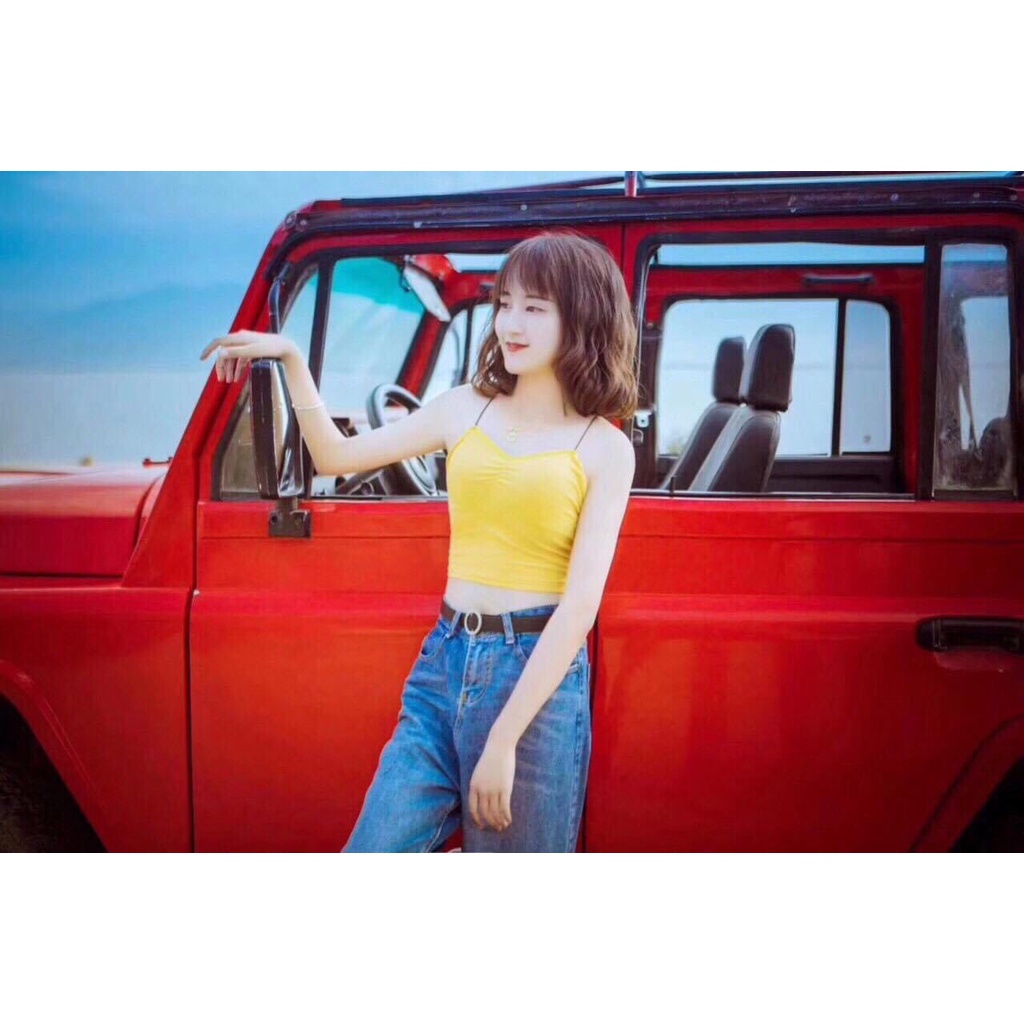 Áo Bra Dáng Croptop Đan Lưng_Xưởng May Quang Anh