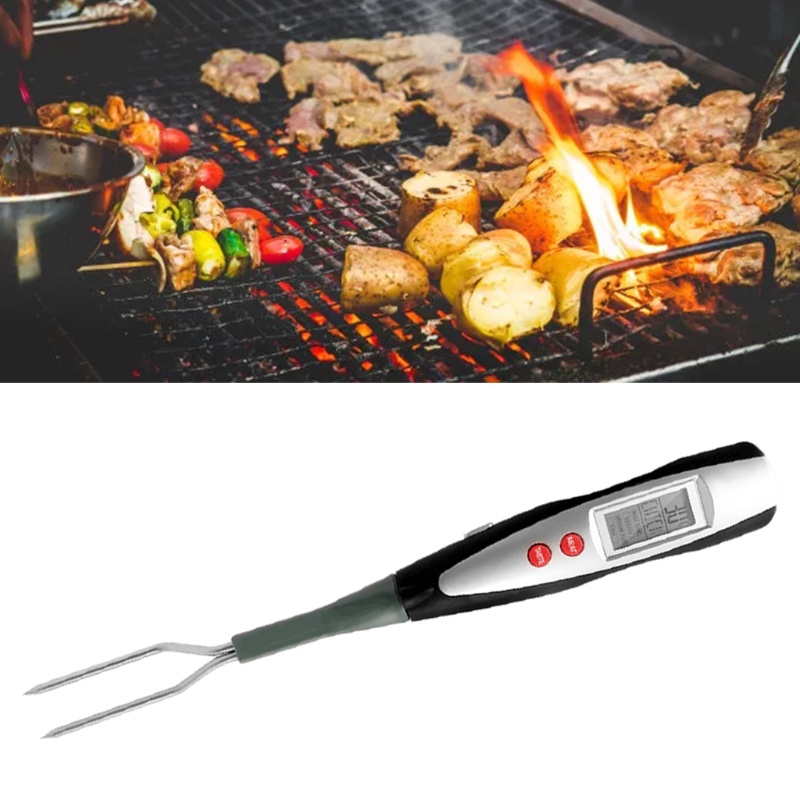Nĩa Kỹ Thuật Số Kèm Nĩa Dùng Để Nướng BBQ Tiện Dụng