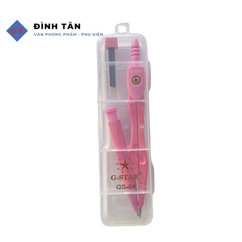 Compa Chì Bấm Học Sinh G-Star GS-04 Hộp Nhỏ Tiện Lợi