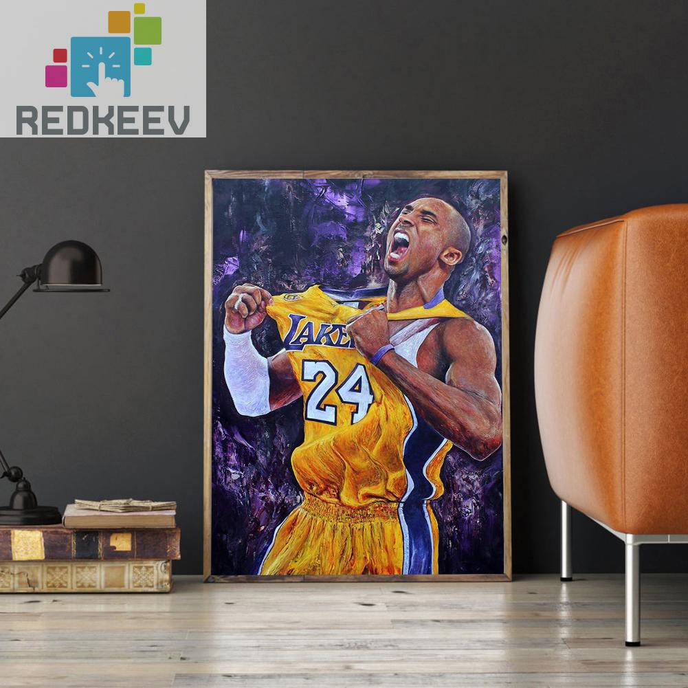 Bộ Tranh Đính Đá 5d Tự Làm Hình Cầu Thủ Bóng Rổ Redkeev 1.13