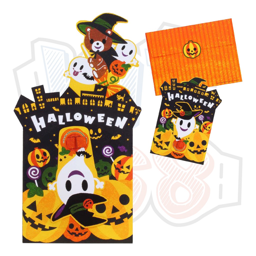 Mô hình giấy Lễ hội Thiệp gấu Teddy Bear Halloween