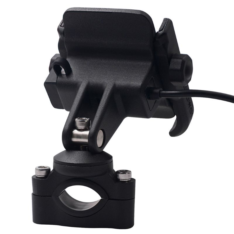Giá Đỡ Điện Thoại Kiêm Sạc Usb Bằng Kim Loại Chống Trượt Gắn Xe Máy