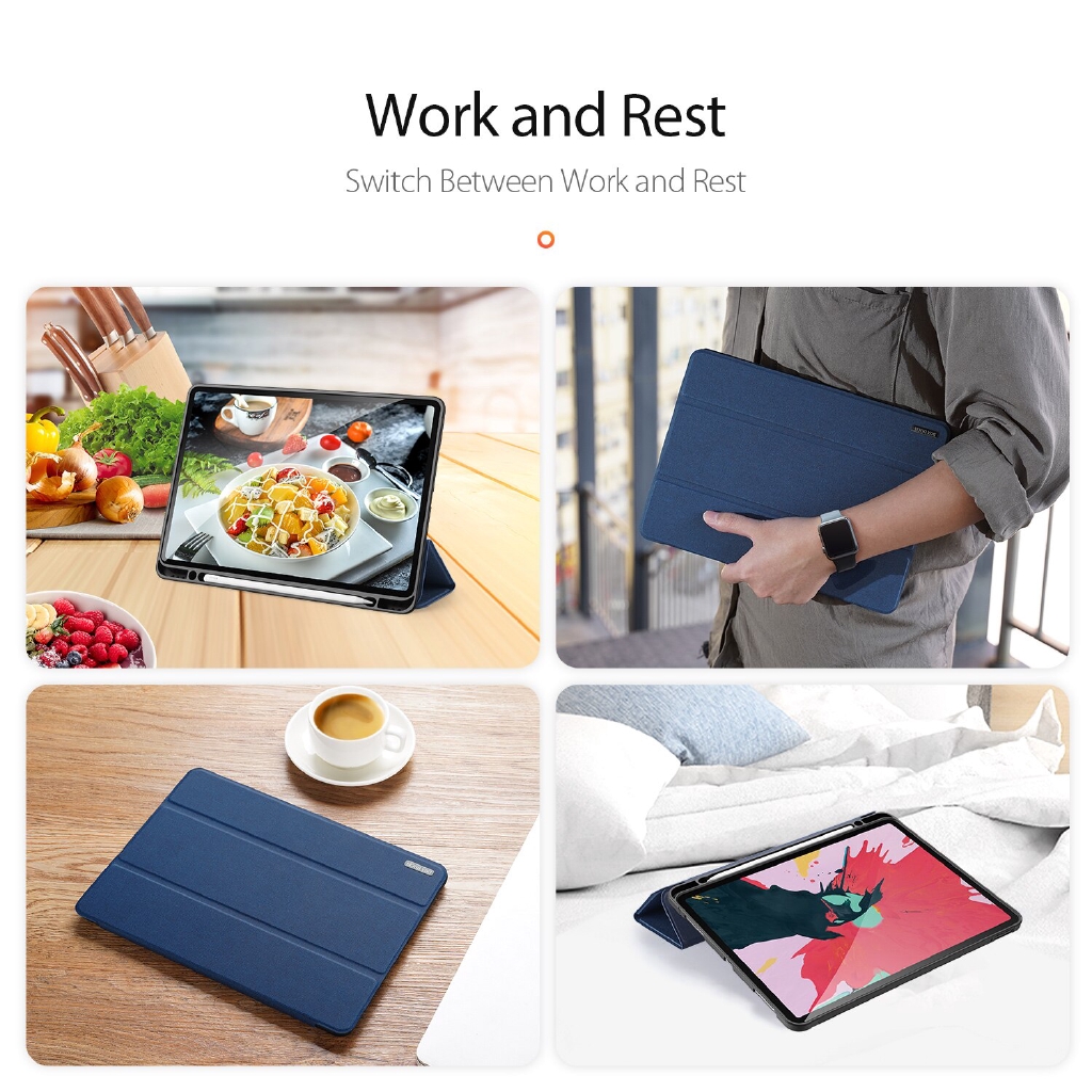 Smart PU Leather Case for iPad Pro 12.9 11 2020 Stand Cover for ipad Pro 12.9 11 2020 with Pencil Holder Auto Wake/Sleep | BigBuy360 - bigbuy360.vn