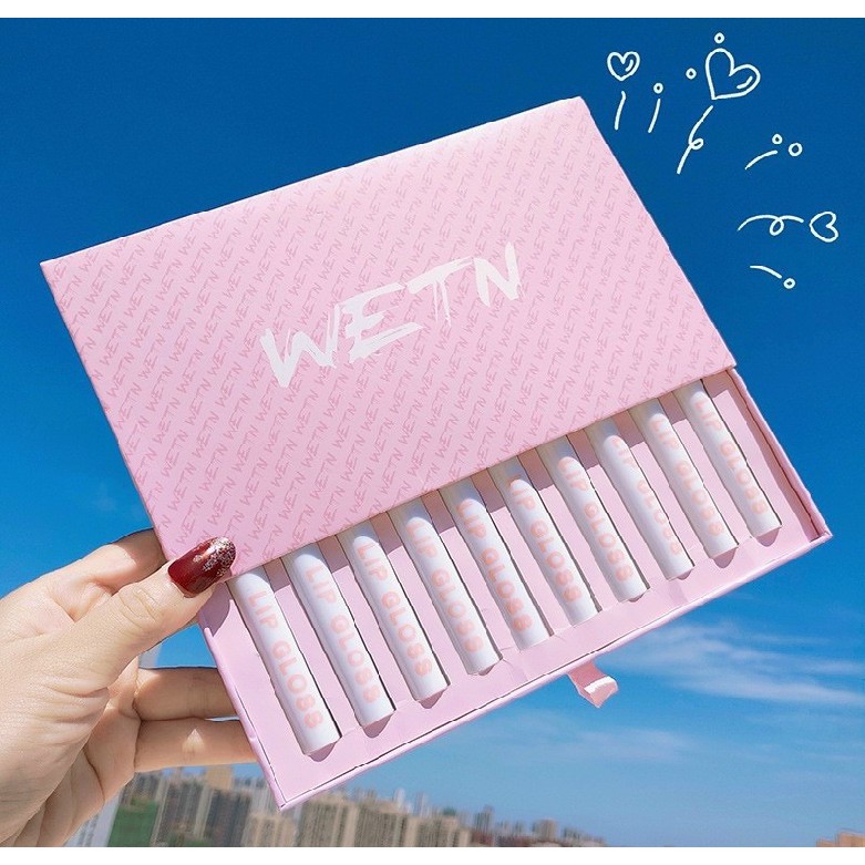 RẺ NHẤT SHOPEE - SET SON LIPGLOSS WETN 10 CÂY xịn