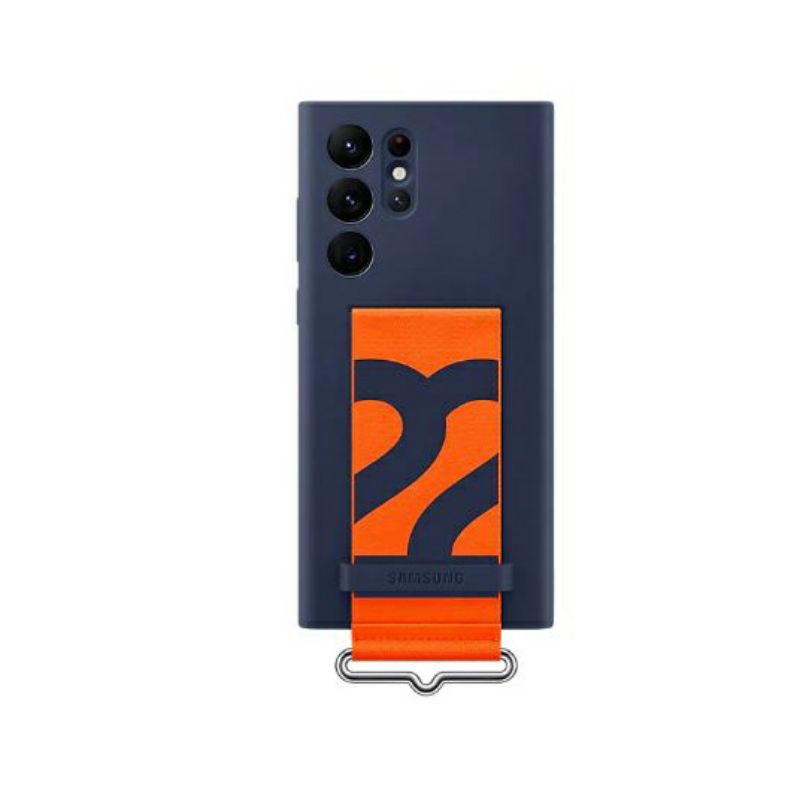 Ốp Lưng Silicone With Strap Cho Điện Thoại Samsung Galaxy S22 / S22+ / S22 Ultra - Hàng Chính Hãng Nguyên Seal
