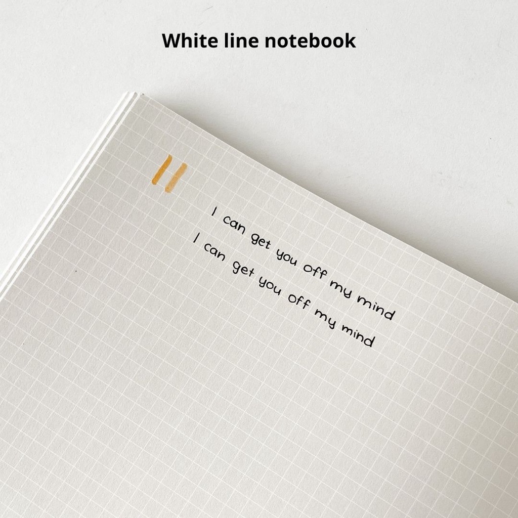 Vở white line đường kẻ trắng 80 trang 100gsm may gáy Crabit