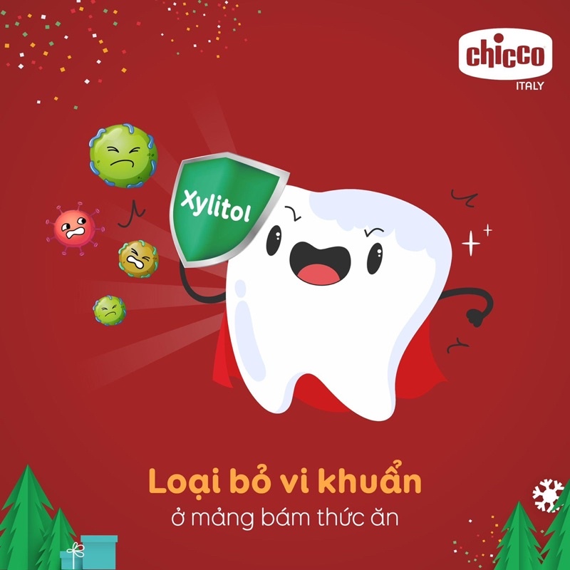 Kem đánh răng Chicco hương dâu cho bé 12m+