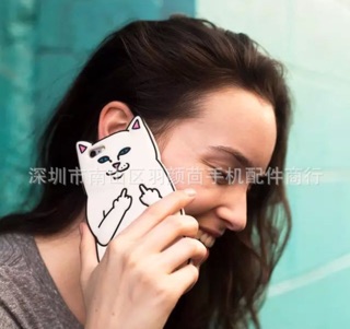 Ốp silicon Mèo Mắc dại iPhone5/6/6+