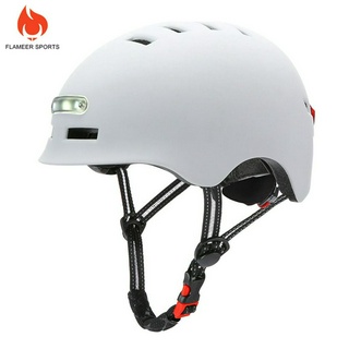 [Lzdzlx1] Mũ bảo hiểm siêu nhẹ thể thao Flameer có đèn LED Đèn pha đi lại Ván trượt Mũ bảo hiểm trượt băng Bảo vệ đầu