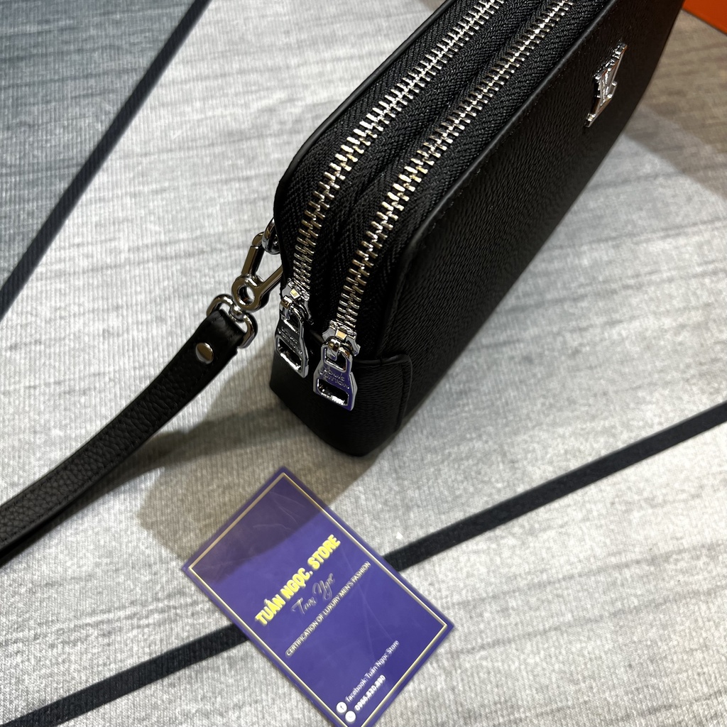 Clutch - Ví cầm tay nam nữ Da bò cao cấp hàng hiệu LV - VCT106