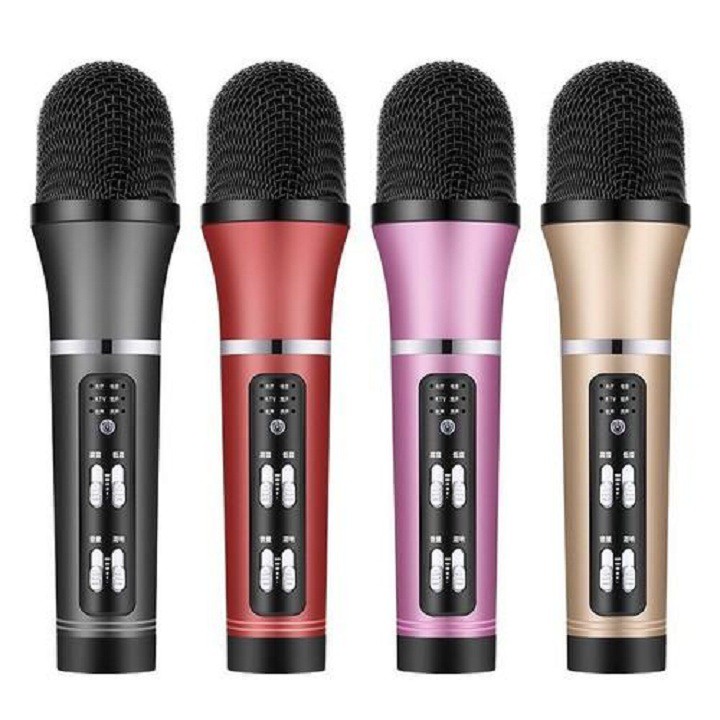 Combo Micro C25, Giá Đỡ Đèn 3in1, Tặng Tai Nghe - Mic C25 Livestream Hát Karaoke Giả Giọng Cực Hay New 2020