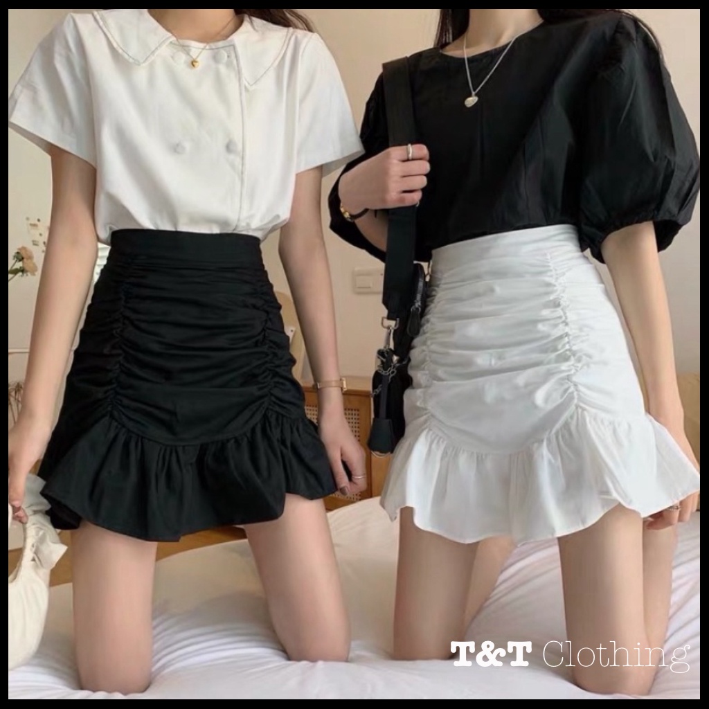 CHÂN VÁY NỮ ĐUÔI CÁ NHÚN CẠP CAO CÓ QUẦN TRONG | CHÂN VÁY ÔM BODY công sở 💃By 23t.shop | BigBuy360 - bigbuy360.vn
