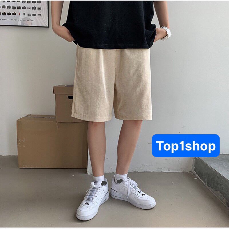 Quần short đùi nữ Nhung Tăm Trơn nhiều màu Unisex bigsize nam nữ mặc nhà đi chơi du lịch đi biển phong cách cực cool