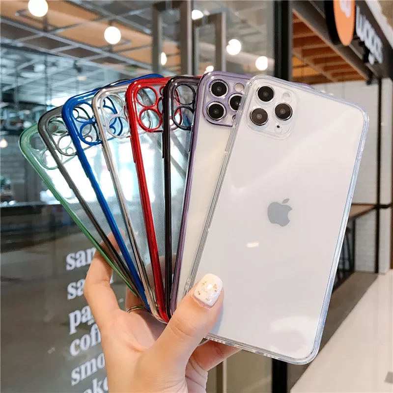 Ốp điện thoại silicon 5 màu thời trang cho iPhone 7 8 6 6s Plus X Xs Max Xr SE2 SE 2020