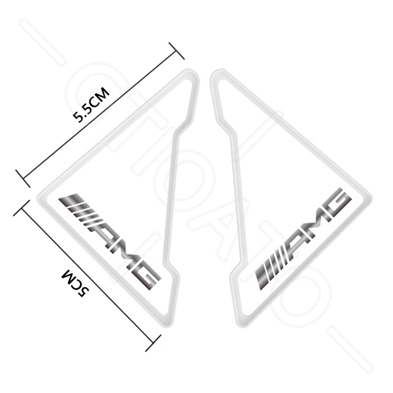 GTIOATO Cho AMG ChốNg Va ĐậP CửA Ô Tô Dán Góc Cửa Ô Tô Miếng Dán Chống Trầy Xước Ô Tô Miếng Dán Xe Trang Trí Ô Tô Phụ KiệN Xe HơI Cho Mercedes Benz W124 W204 C300 GLC300 W212 S500 Benz AMG W205 W203 E300 CLA AMG G63 W202 W207 GLB E200