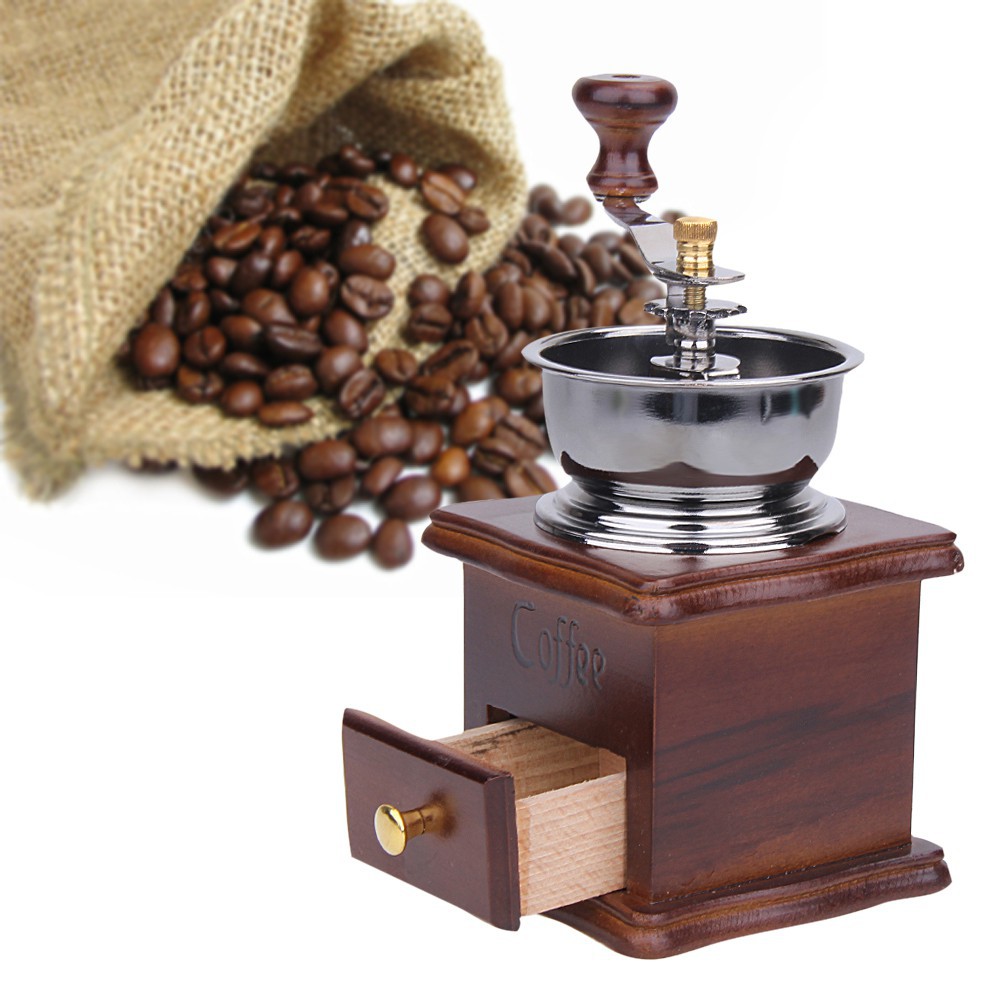 Cối xay cà phê bằng gỗ kiểu dáng cổ điển hando
