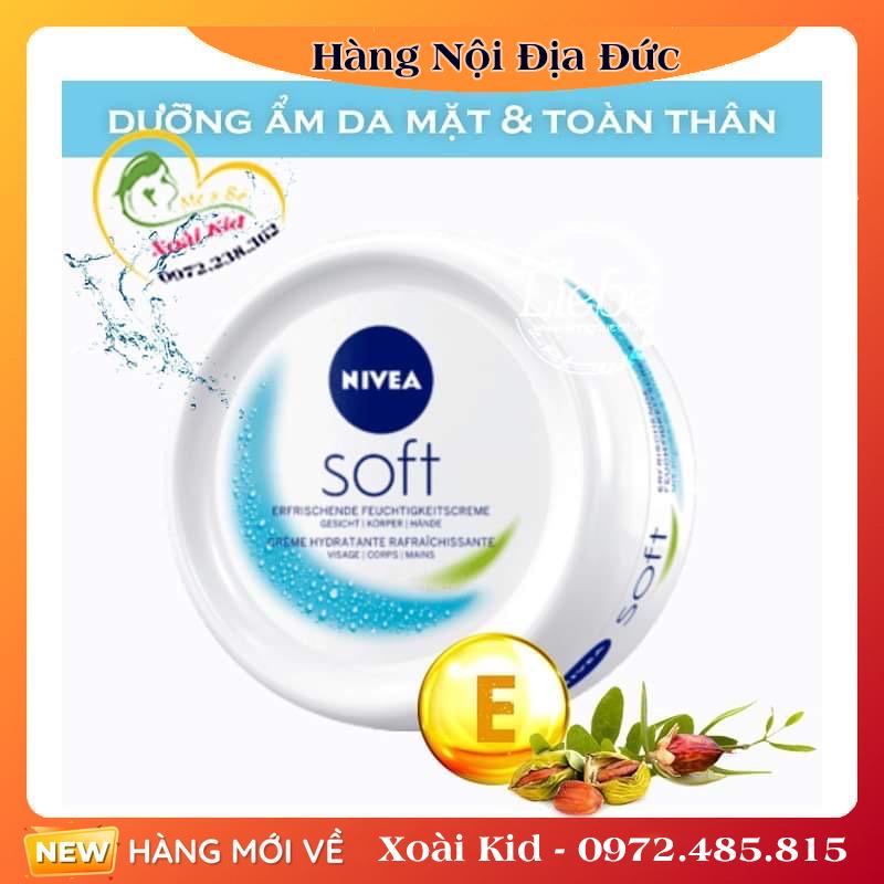 Kem dưỡng da Nivea Soft của Đức - Nội địa Đức Đủ Bill