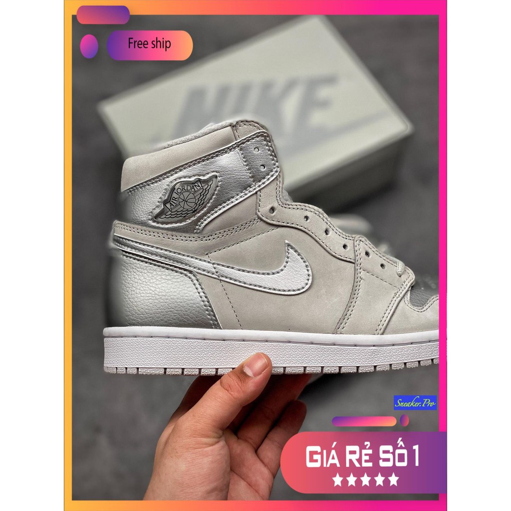 (FREESHIP+HỘP) Giày thể thao Air Jordan 1 Retro High CO Japan Neutral Grey (GS) siêu đẹp cho nam và nữ siêu đẹp | BigBuy360 - bigbuy360.vn
