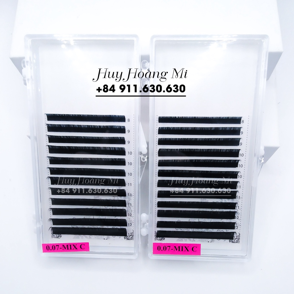 Mi mix (8-13) độ cong C _Dụng cụ nối mi_Huy Hoàng Mi