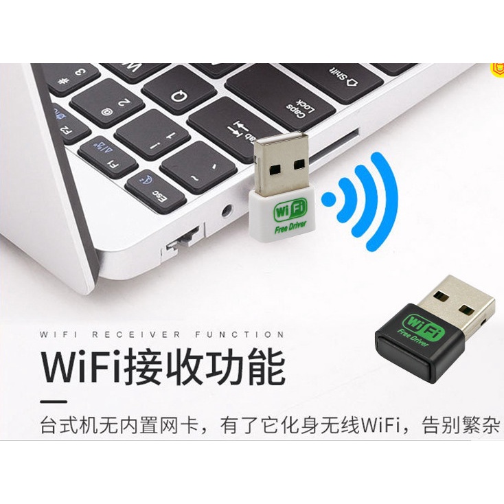 Không cần cài Driver - USB WIFI, dùng cho PC, LAPTOP - nhận NGAY VÀ có tín hiệu LUÔN