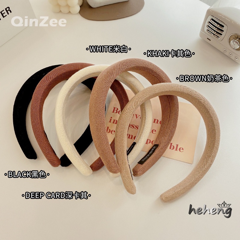 Mao Xiaotong Kẹp Tóc Nhỏ Nhắn Bằng Xốp Mặt Rộng Kiểu Pháp Cổ Điển Cao Cấp Cho Nữ