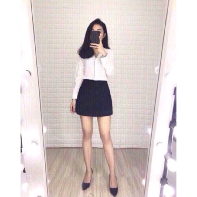 Chân váy A có quần trong chất liệu Umi hottrend