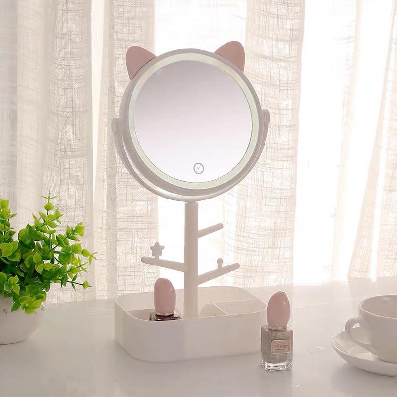 Gương trang điểm Led để bàn