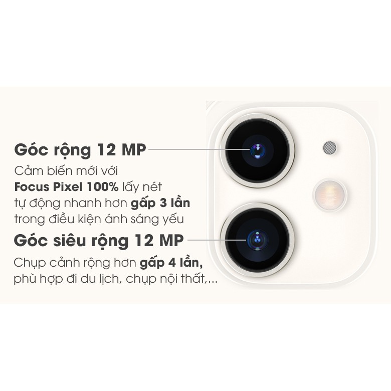 Điện thoại iPhone 11 Quốc tế 128GB Mới 99% Bảo Hành 12 Tháng | BigBuy360 - bigbuy360.vn