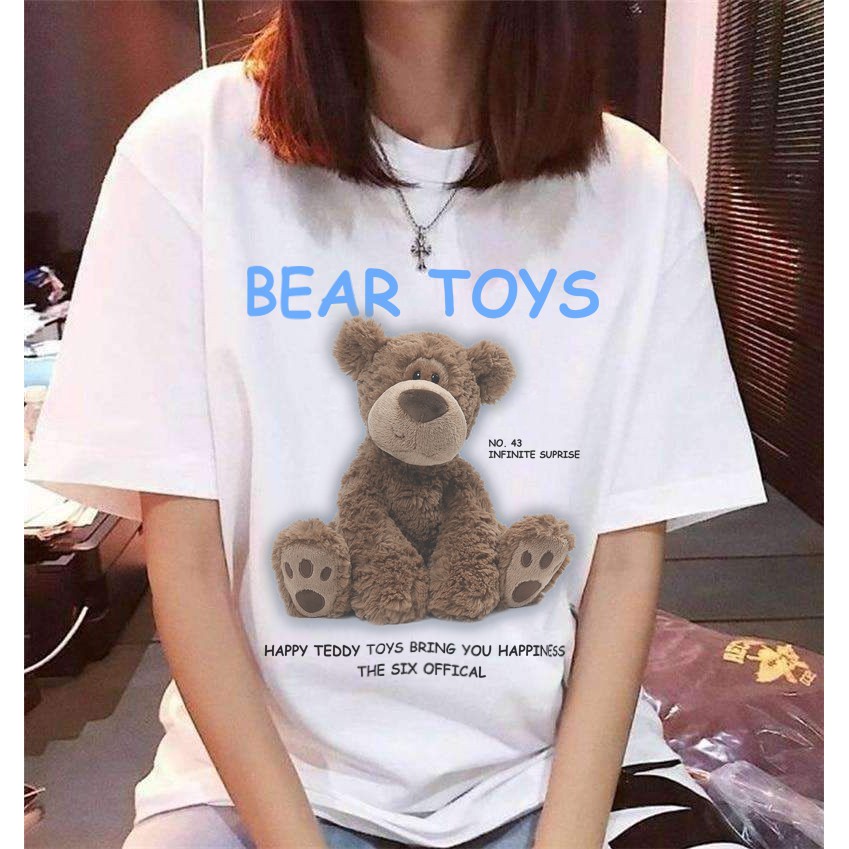 Áo phông unisex form rộng - Localbrand - Thesixbrand - Teddybear