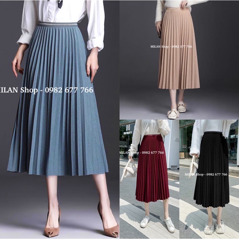 Chân váy xếp ly đẹp suất sắc