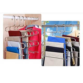 Combo 2 Móc quần áo inox 5 tầng