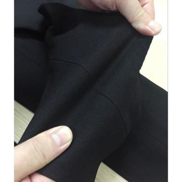 Quần Tây Nam Cao Cấp Màu Đen Hàn Quốc Dáng Ôm Body Vải Lụa Thái Chống Nhăn | BigBuy360 - bigbuy360.vn