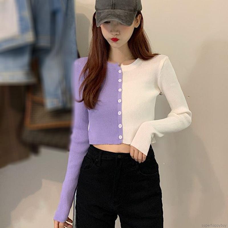 Áo khoác cardigan dệt kim tay dài phong cách Hàn Quốc thời trang thường ngày cho nữ