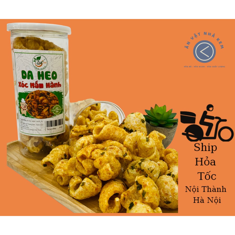 DA HEO MẮM HÀNH_ Lon pet 160gr_ ĂN LÀ MÊ NGAY - Vệ Sinh ATTP