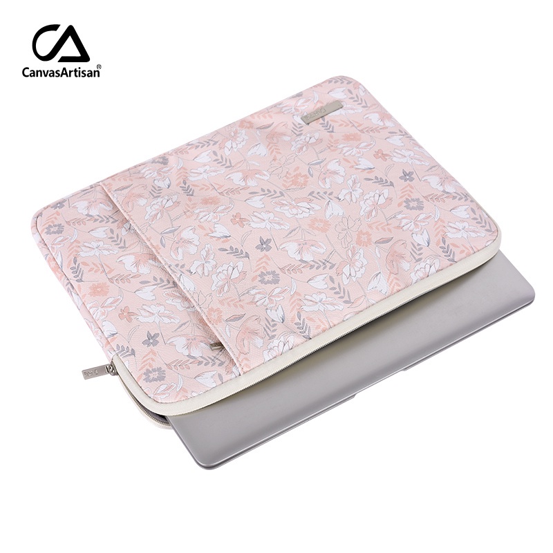 CanvasArtisan Túi đựng máy tính bảng in họa tiết hoa chống thấm nước cho Mavbook Matebook Air Pro M1 M2 11/ 12/ 13/ 14/ 15 Inch