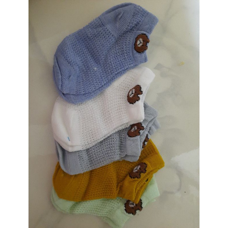 Set 5 đôi tất lưới mỏng cho bé size M (1y -3y)