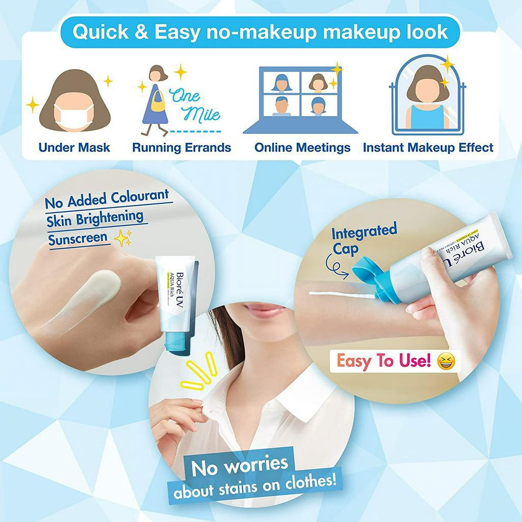 Tinh Chất Chống Nắng Biore UV Aqua Rich Light Up Essence Sáng Rạng Rỡ Mặt &amp; Toàn Thân SPF50+PA++++ 70g