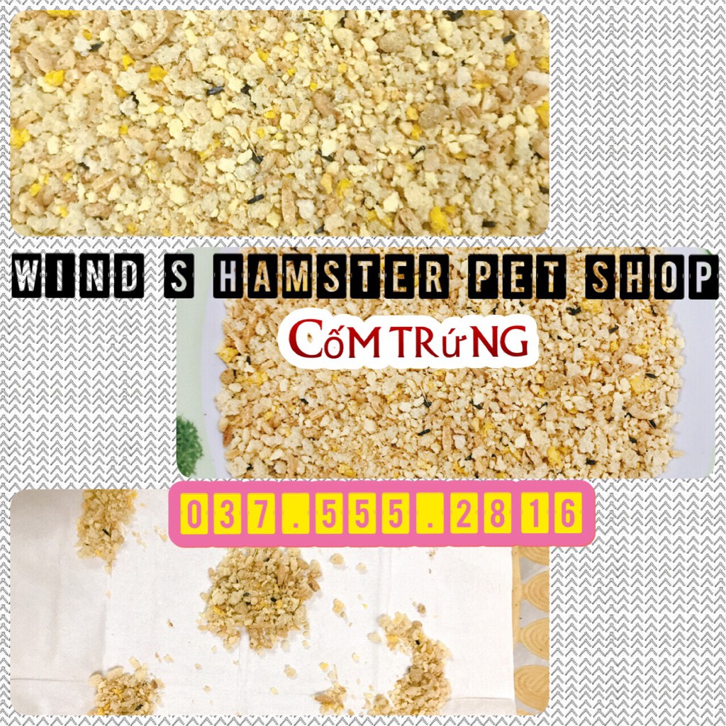 Cốm trứng ( vỗ béo - hamster bầu ) - thức ăn cho hamster, gặm nhấm ....