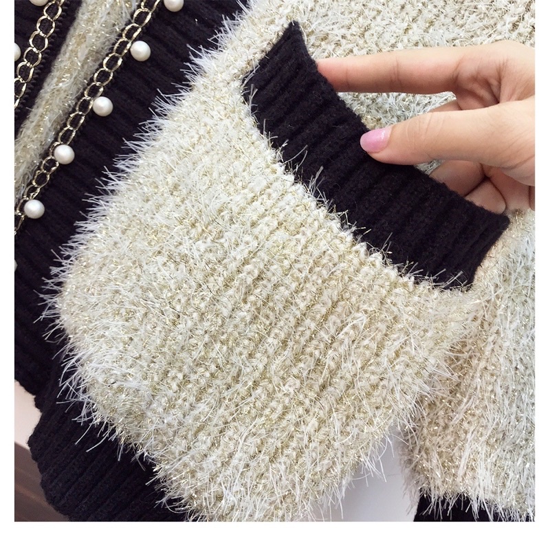 🌸Hàng Order🌸Áo Khoác Len Lông Đính Ngọc Viền Áo  Nữ Tính🌸Hàng Quảng Châu | BigBuy360 - bigbuy360.vn