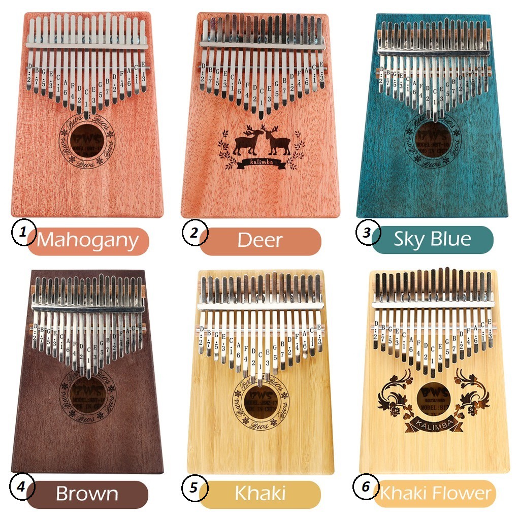 Đàn piano Kalimba bằng gỗ 17 phím sử dụng bằng ngón tay cái