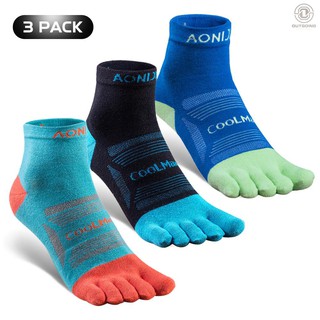 Set 3 Đôi Tất Xỏ Ngón Chống Trượt Thời Trang Nam Nữ