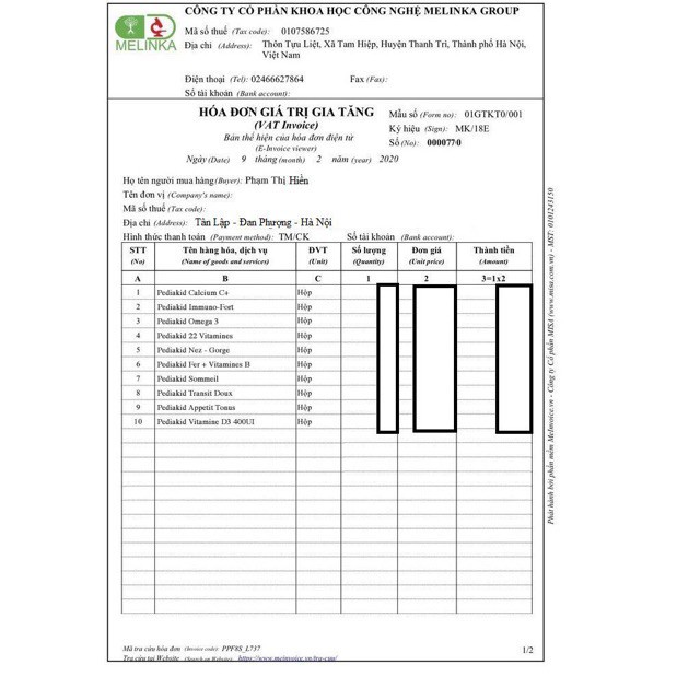 Viên uống bổ sung Vitamin D3 cho bé ️CHÍNH HÃNG Pediakid Vitamin D3 ️ tăng cường hấp thu canxi