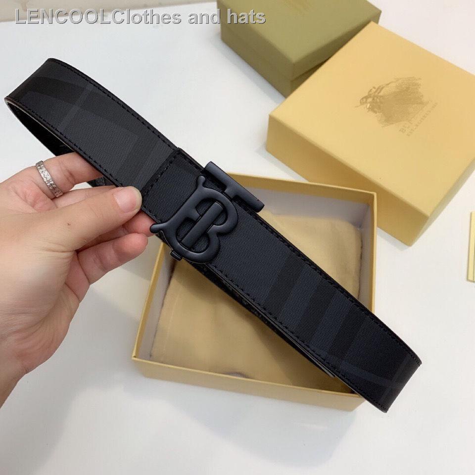 Hàng có sẵn Mới TB Thắt lưng kẻ sọc có khóa cài thời trang Hàn Quốc thường ngày cho nam [issued on October 5th]