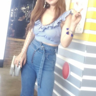 Áo croptop  phong cách hàn quốc