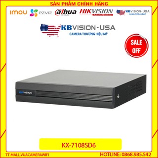 {Giá HỦY DIỆT} Đầu ghi hình 8 kênh 5 in 1 KBVISION KX-7108SD6 - Bảo hành chính hãng 2 năm